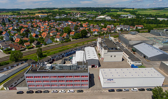 De Mipa-fabriek Landshuter Lackfabrik vandaag